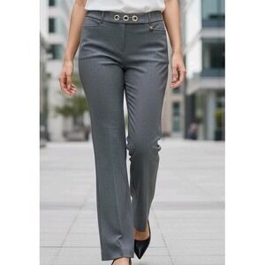 Anne Klein Herribone Women's Dress Slacks   with gold Tone accents Sz 10